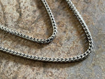 Load image into Gallery viewer, 3mm Rhodium Plated Franco Chain
