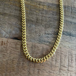 Load image into Gallery viewer, Gold Miami Cuban Link Chain - 7mm
