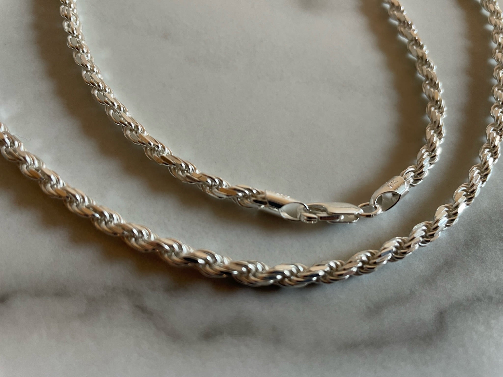 Silver Rope Chain - 3.5mm