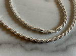 Load image into Gallery viewer, Silver Rope Chain - 3.5mm
