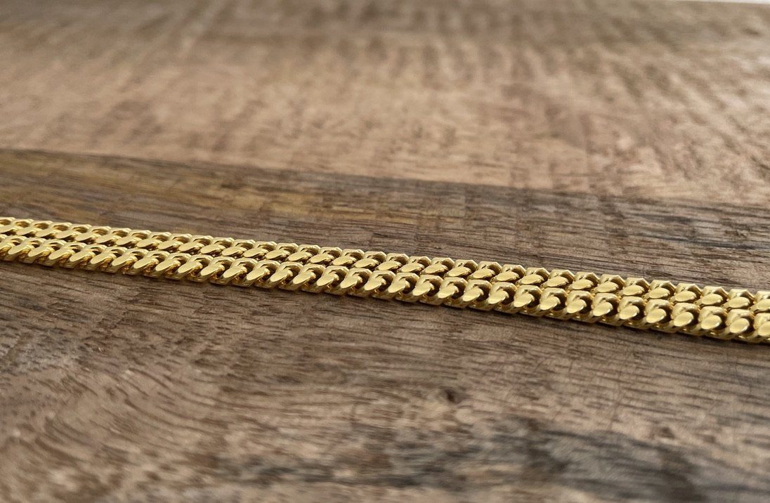 4.6mm Gold Miami Cuban Link Chain 