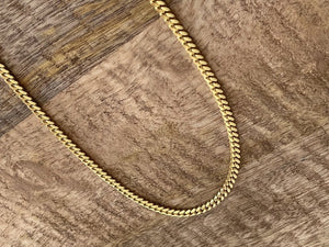 4.6mm Gold Miami Cuban Link Chain 