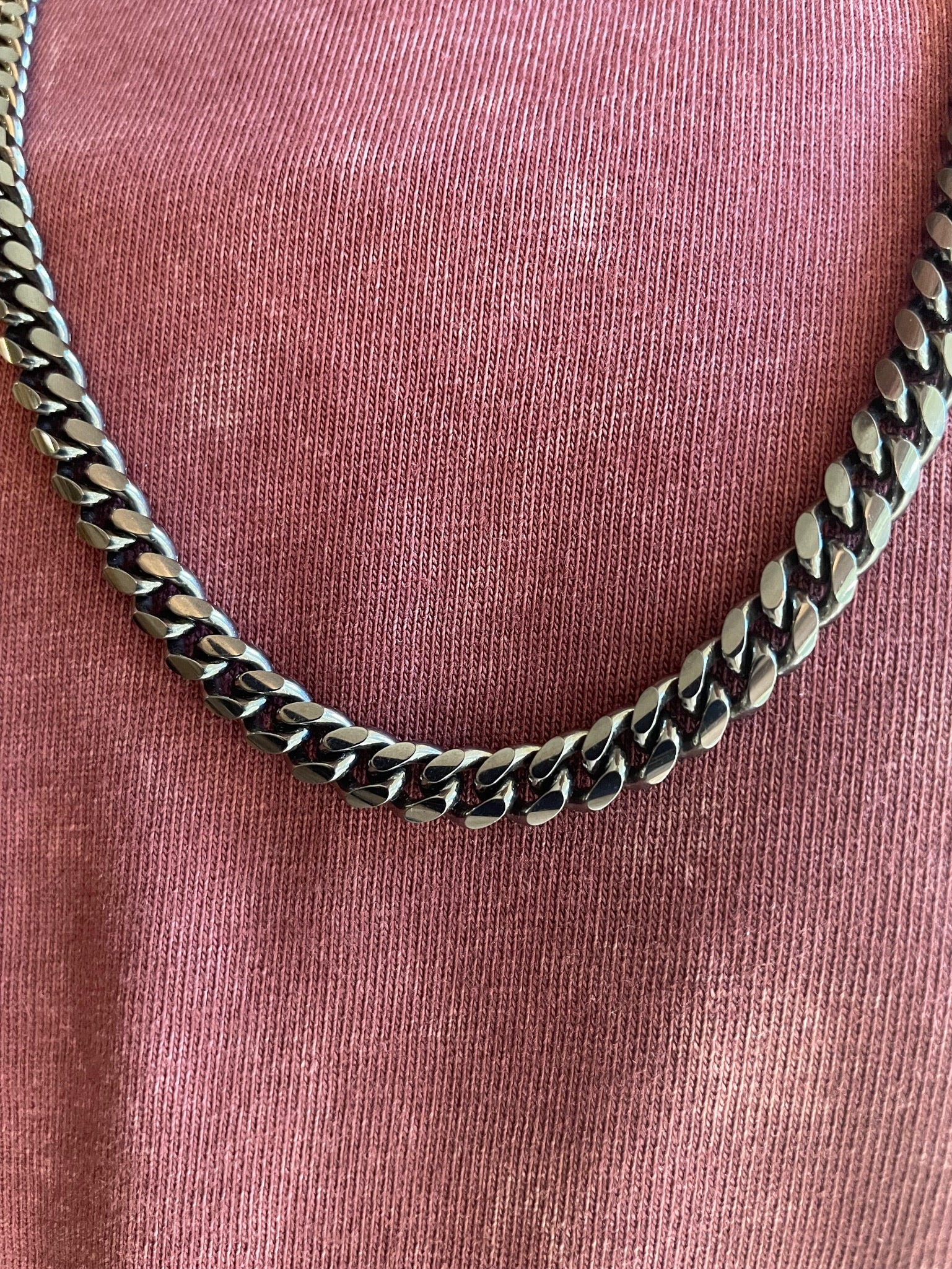 Black Miami Cuban Link Chain - 7mm