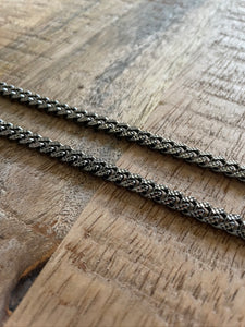 Black Miami Cuban Link Chain - 6.5mm