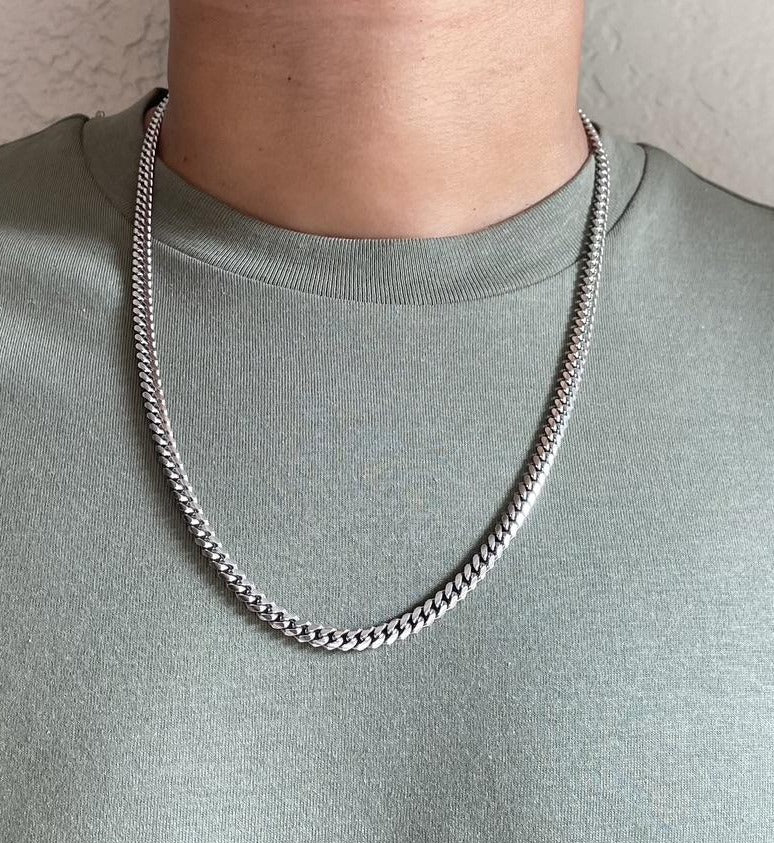 Rhodium hot sale cuban link