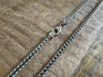 Load image into Gallery viewer, 3mm Rhodium Plated Franco Chain with Lobster Clasp
