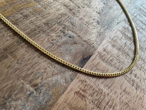 Womens Gold Miami Cuban Link Chain